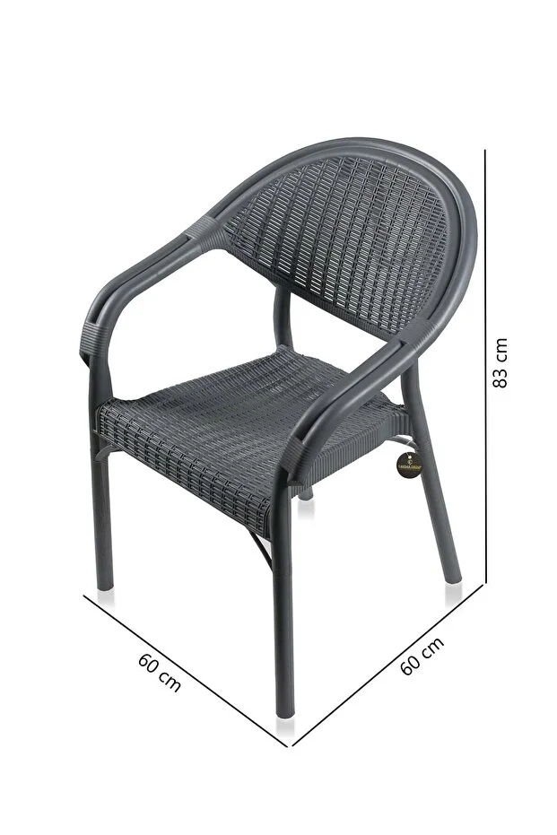 Raddan Camsız 90x150 Masa Bambu 6 Adet Sandalye Masa Takımı Bahçe Balkon Teras Masa Seti